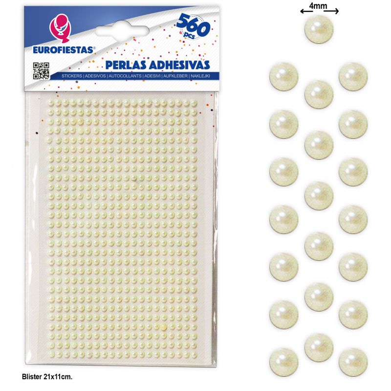 560 perlas adhesivas peq beige