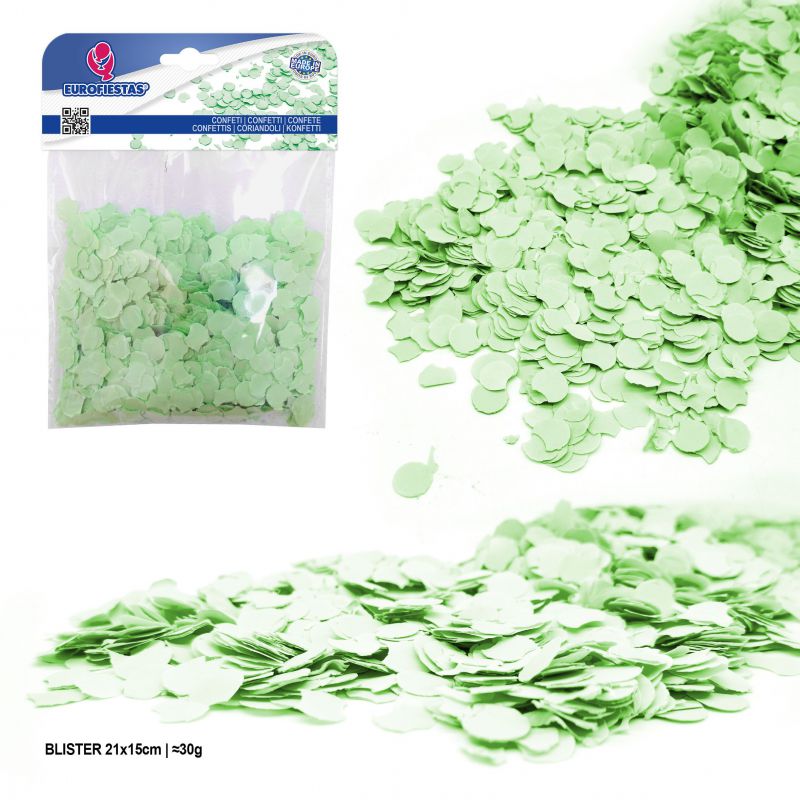confeti blister 30gr verde