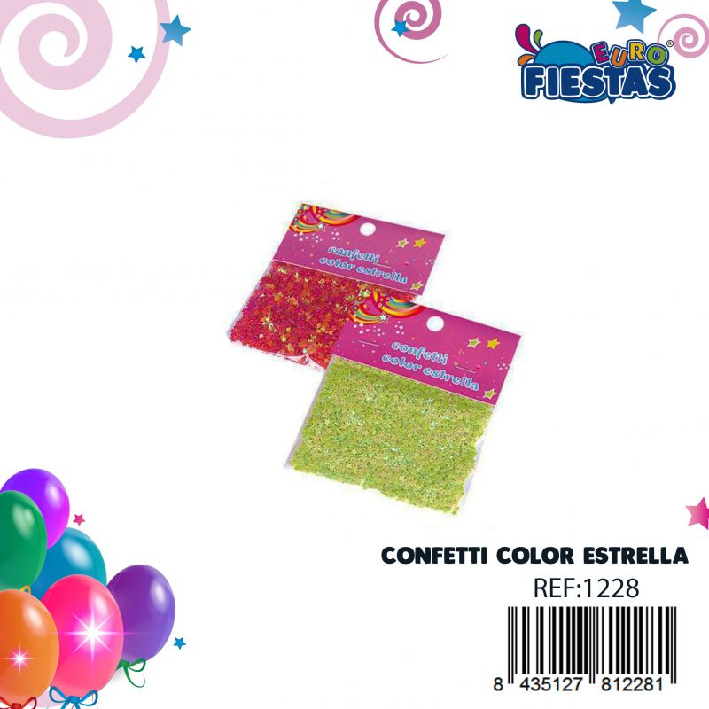 confetti estrellitas colores