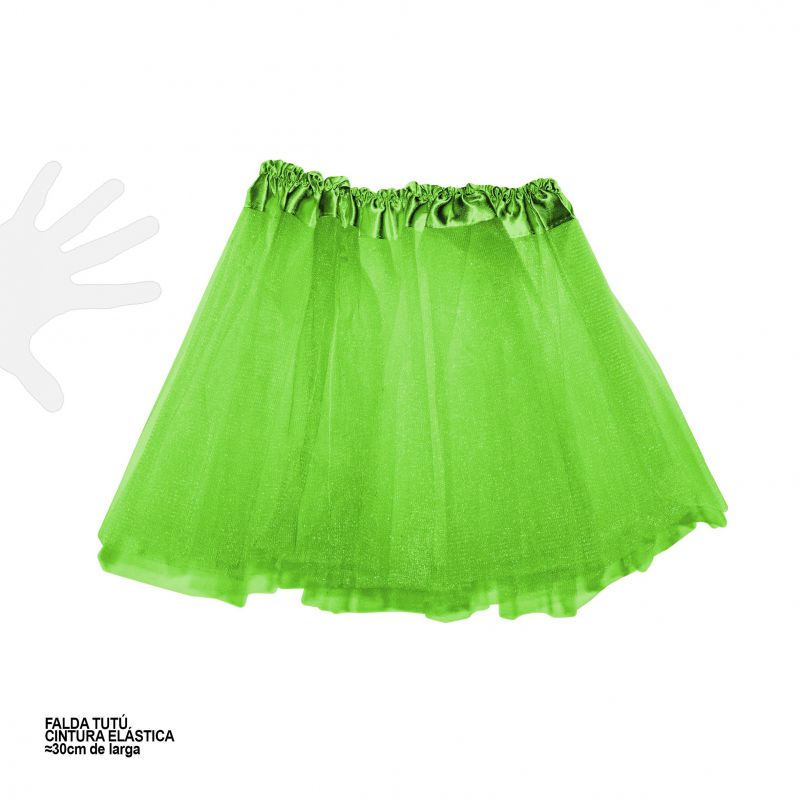falda hada pequeña verde
