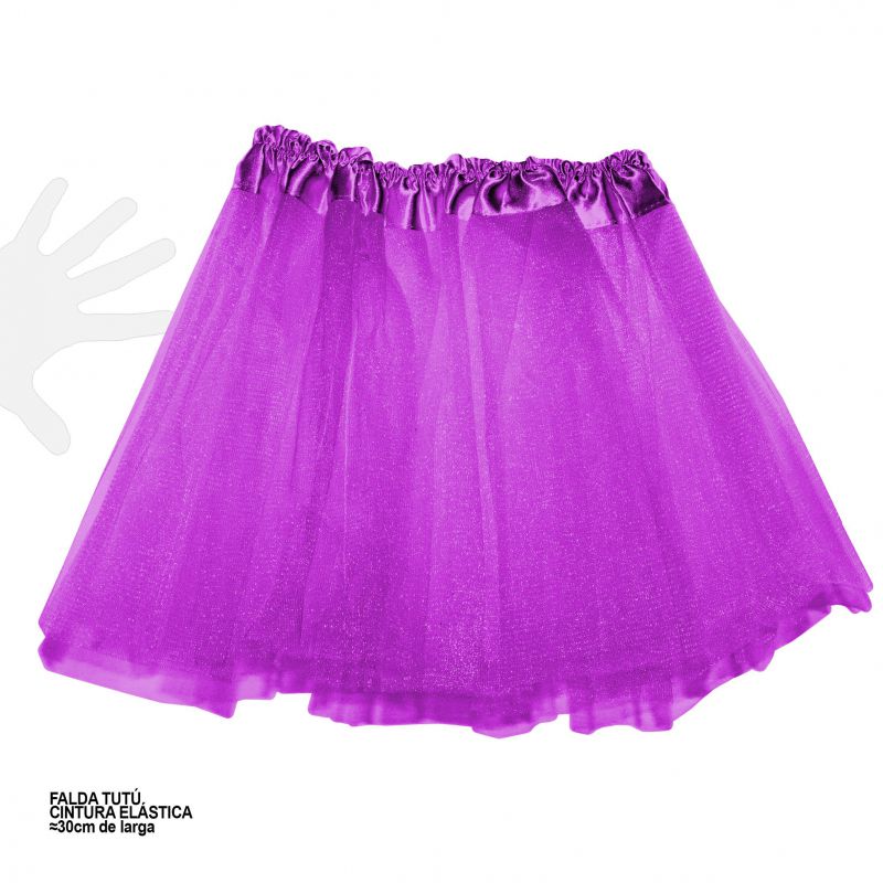 falda tutú grande lila
