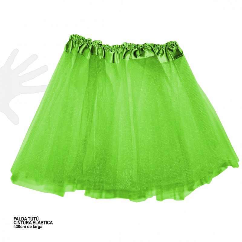 falda tutú grande verde