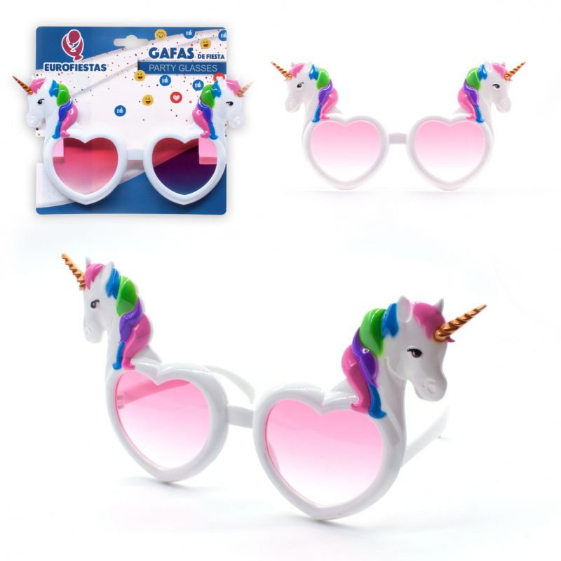 gafas unicornios blancas