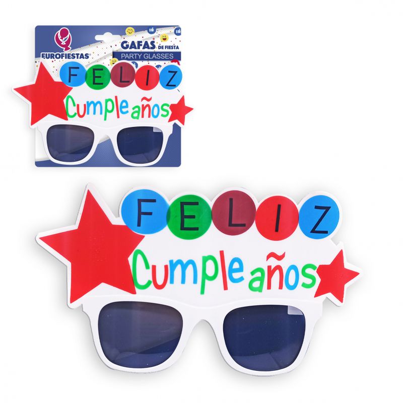 gafas feliz cumpleaños estrella