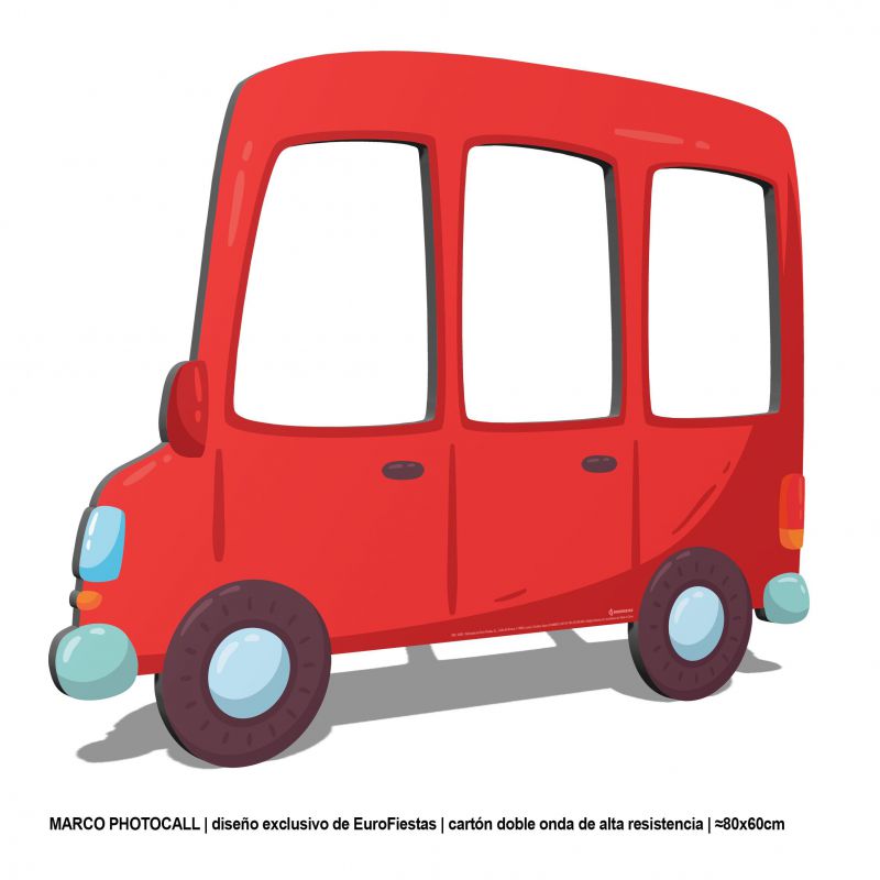 marco photocall coche rojo 80x60cm