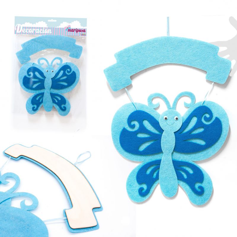 decoracion* mariposa azul*