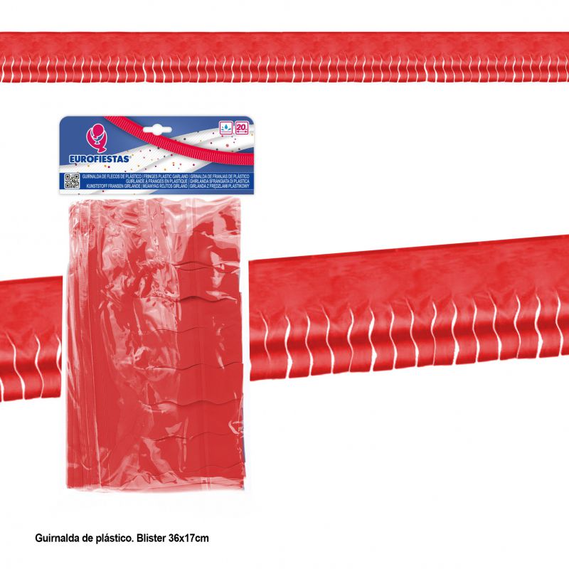 flecos plastico 20m *rojo*