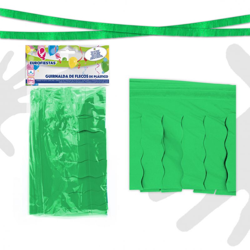 flecos plastico 20m * verde*