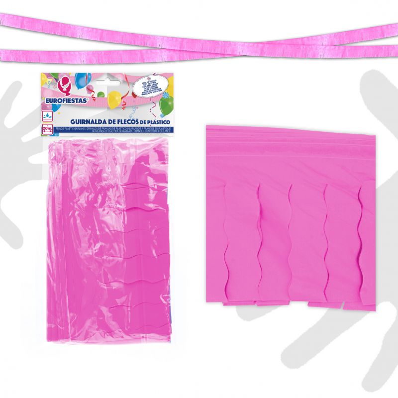 flecos plastico 20m*rosa*