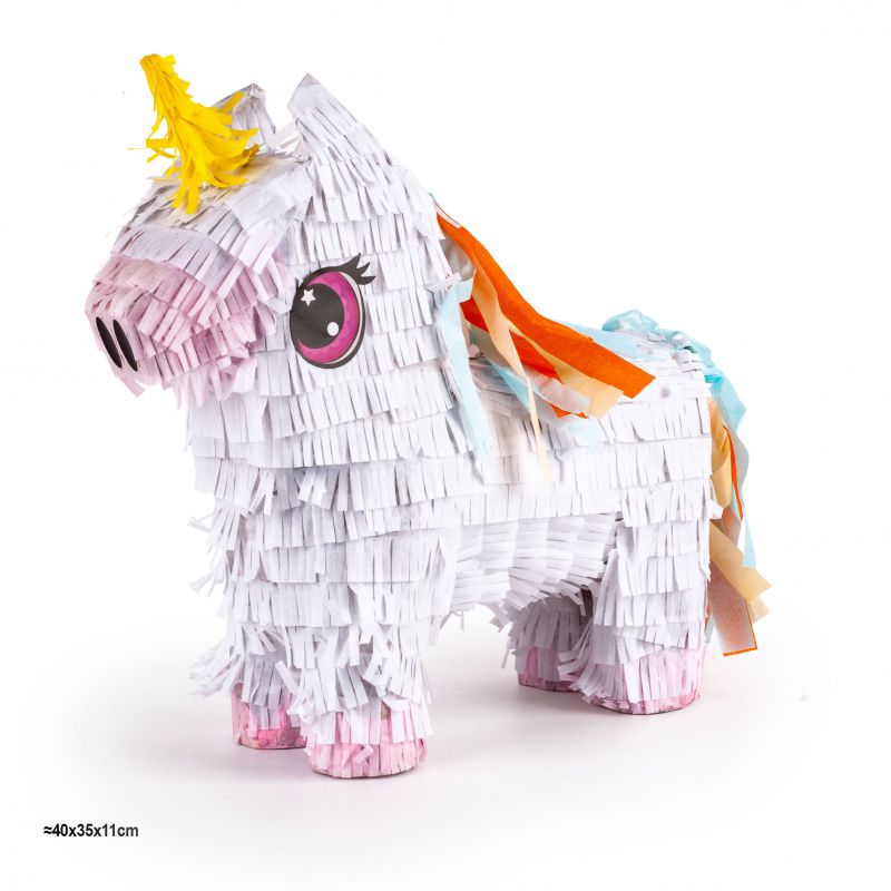 piñata 3d unicornio 40x35x11cm
