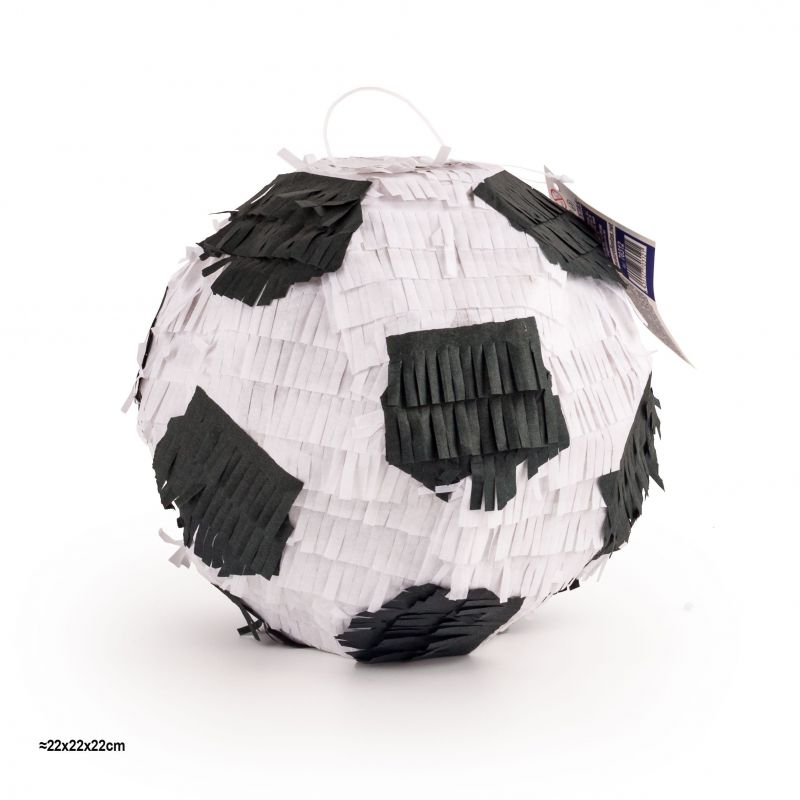 piñata 3d redonda balon futbol  22cm